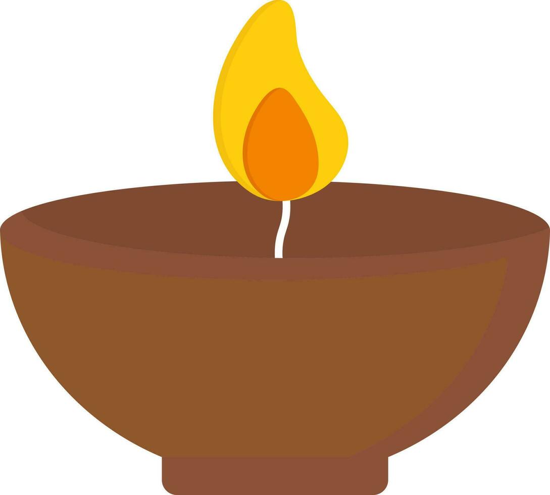Burning top oil lamp