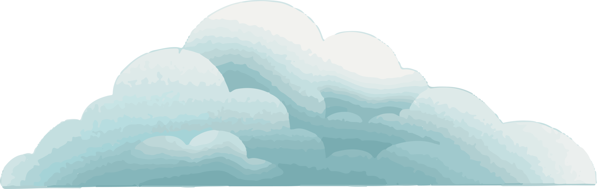 Realistic Cloud Watercolor png