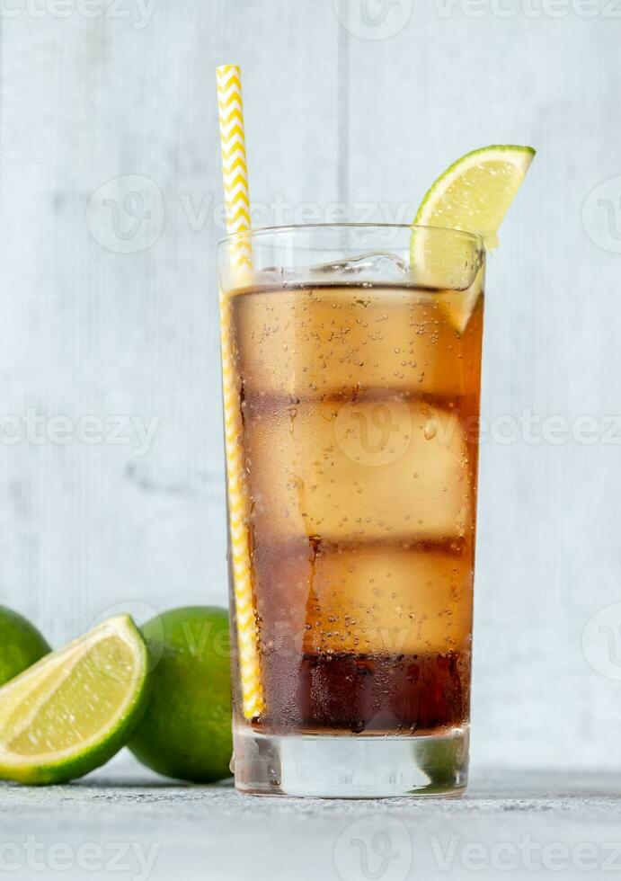 Glass of Cuba Libre photo