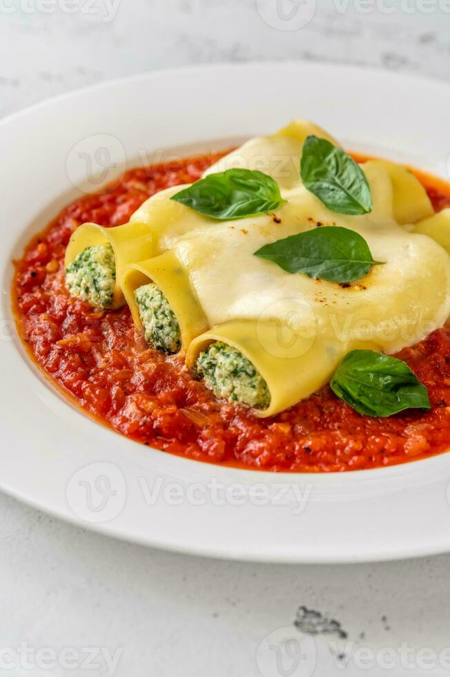 Spinach and Ricotta Cannelloni photo