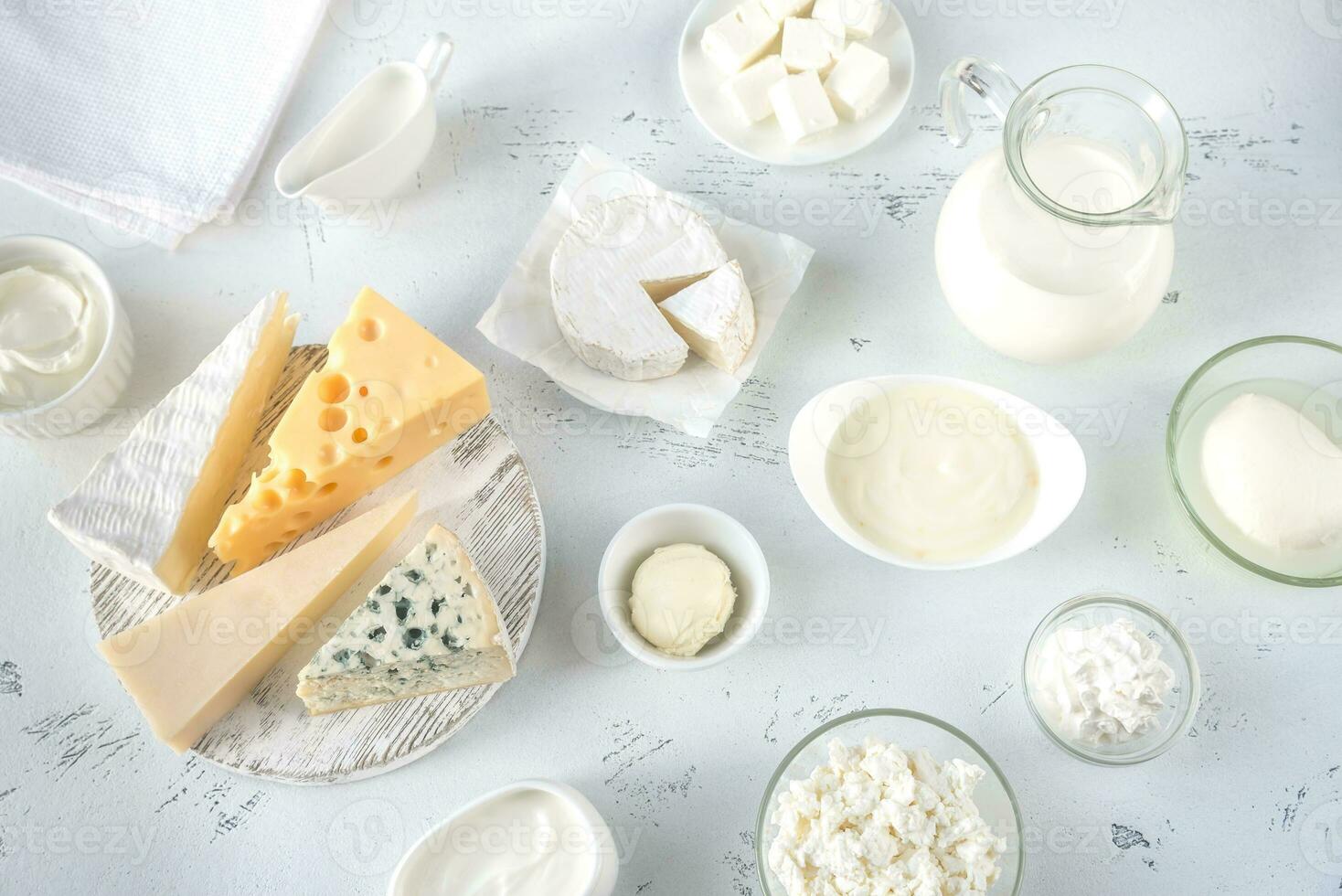 Assortment of dairy products photo