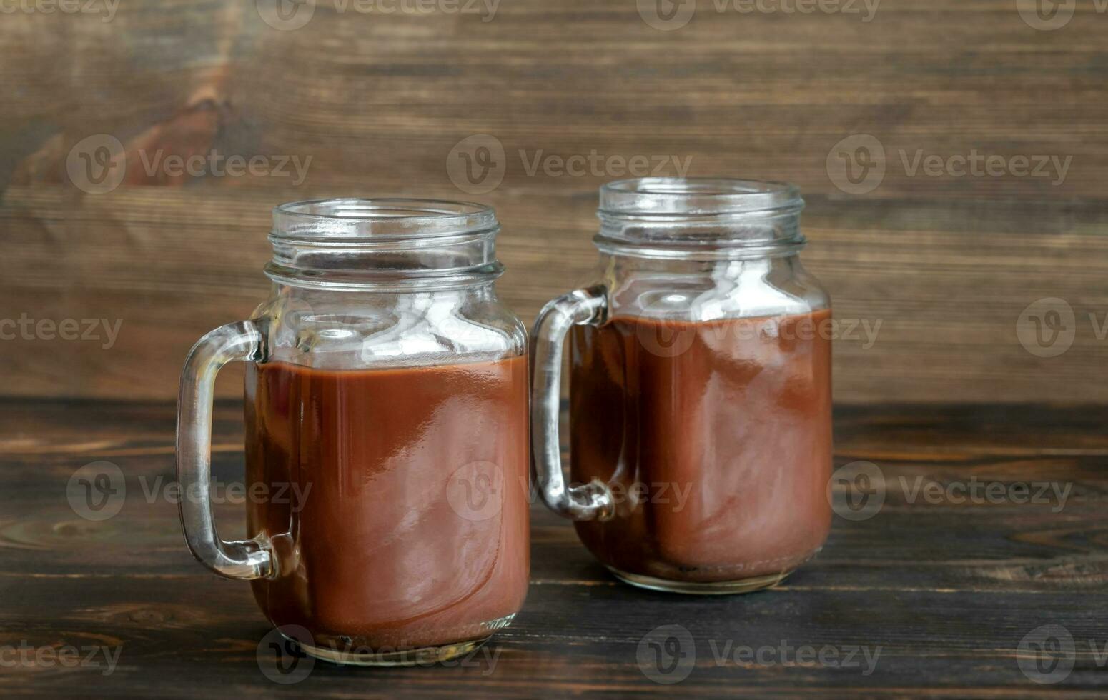 Jars of hot chocolate photo