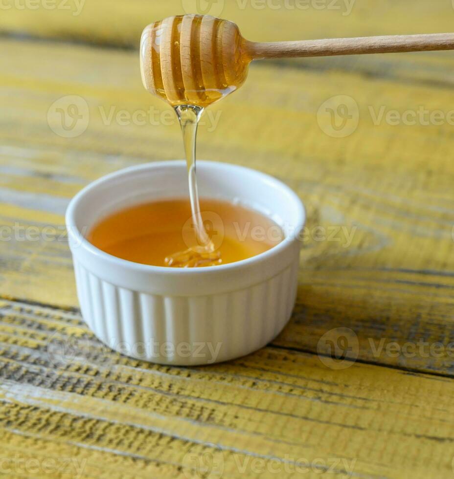 Bowl of honey photo