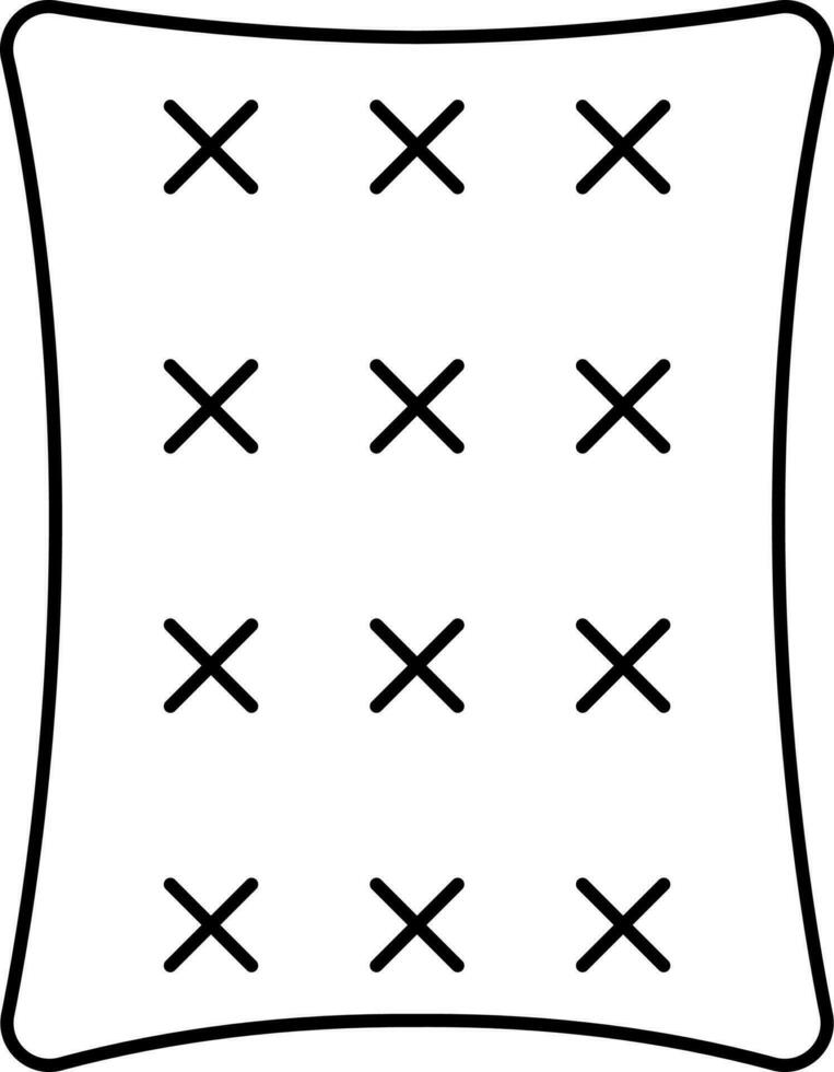 Biscuit Icon In Thin Line. vector