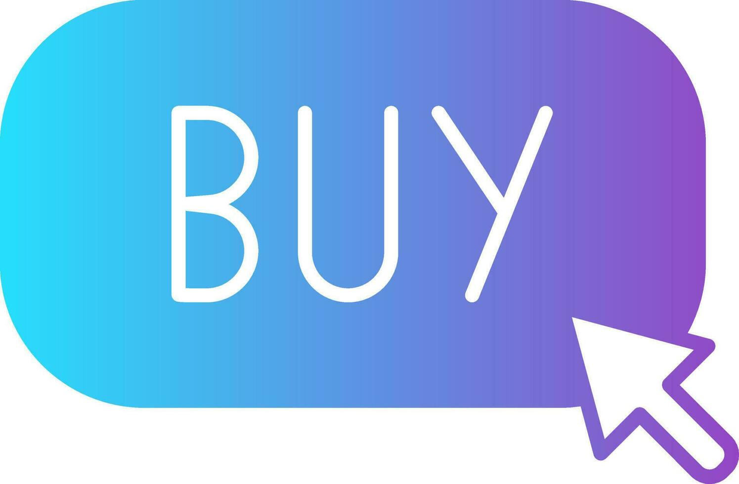 Buy Button Icon In Flat Style. vector