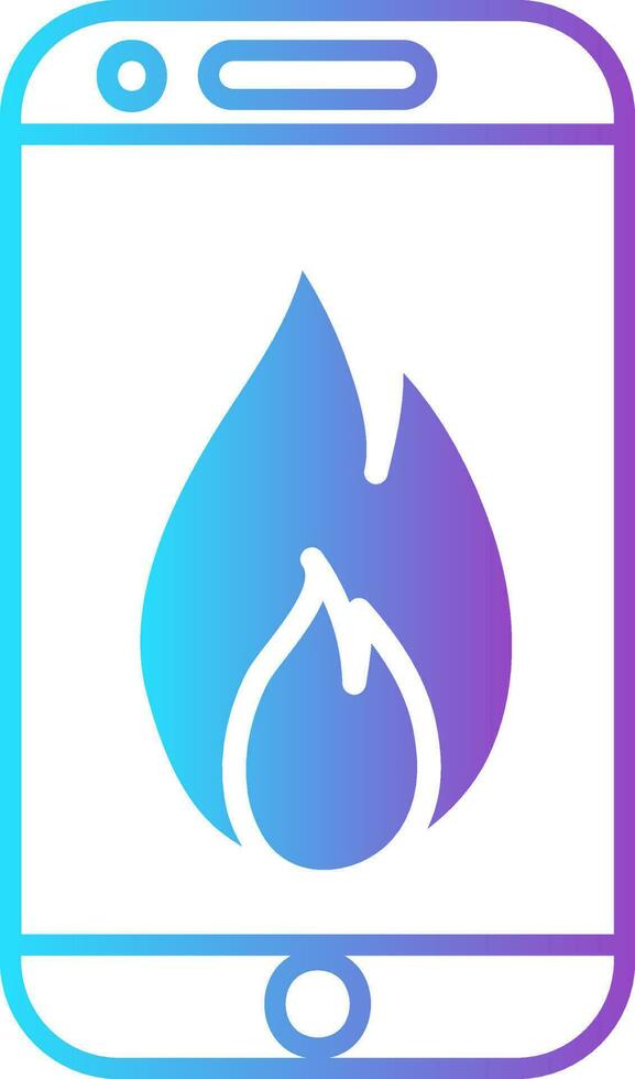 Flat Style Hot Deal In Smartphone Icon. vector