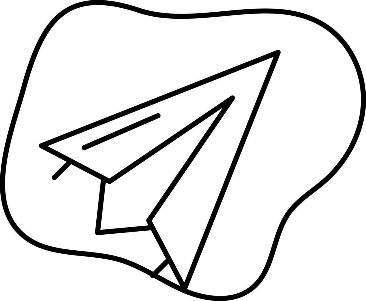 Paper Plane Icon On White Background. vector