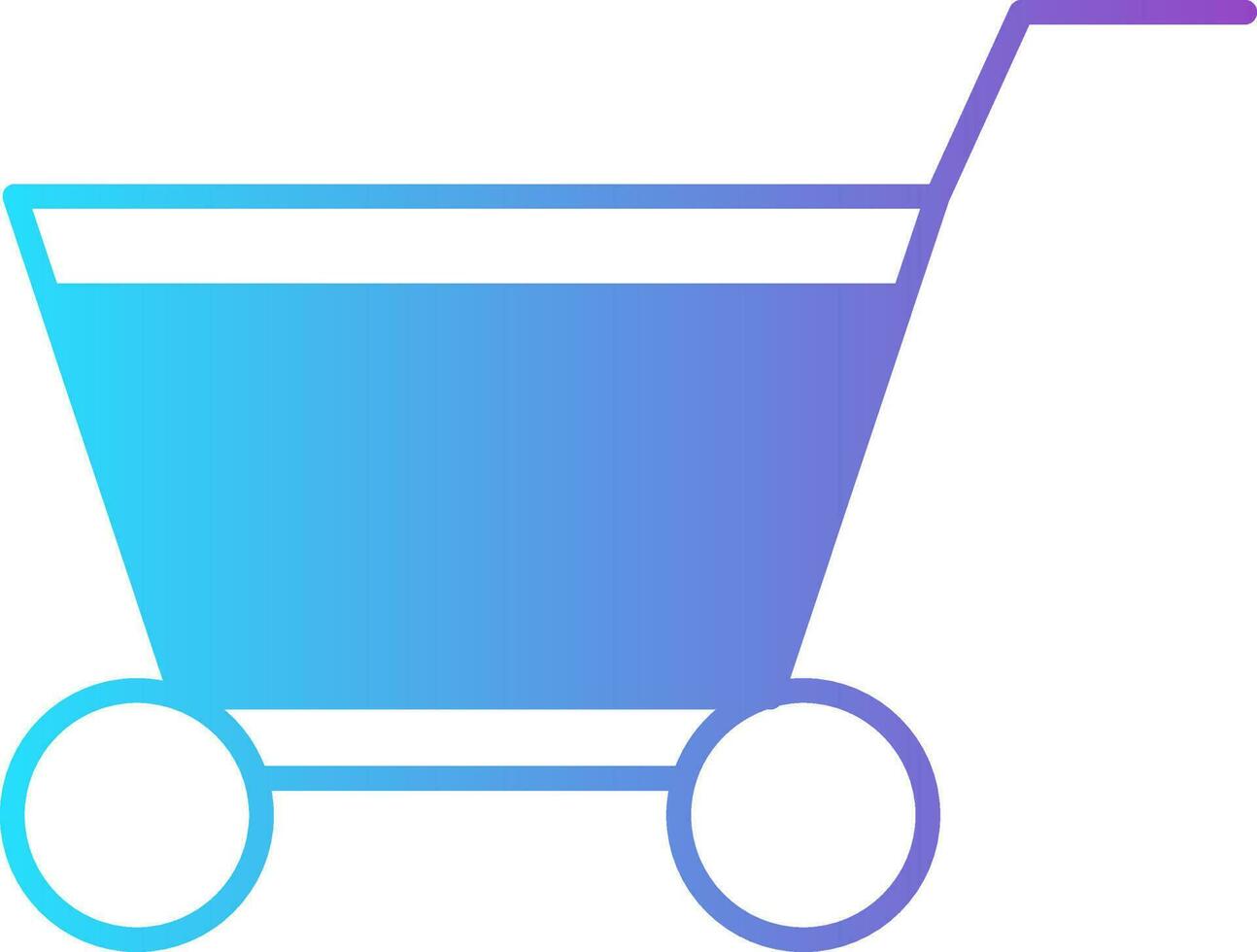 Shopping Cart Icon In Blue And Purple Color. vector