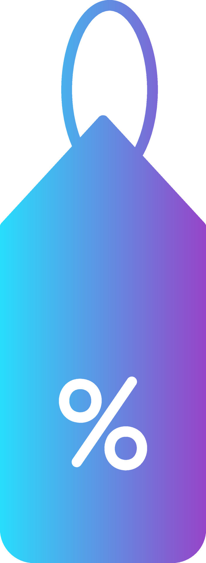 Discount Tag Icon In Blue And Purple Color. 24218521 Vector Art at Vecteezy