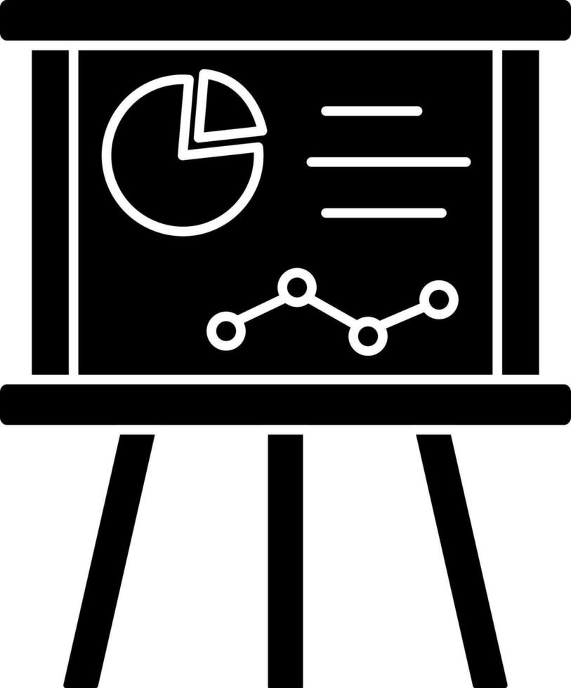 Infographic Presentation Board Icon vector