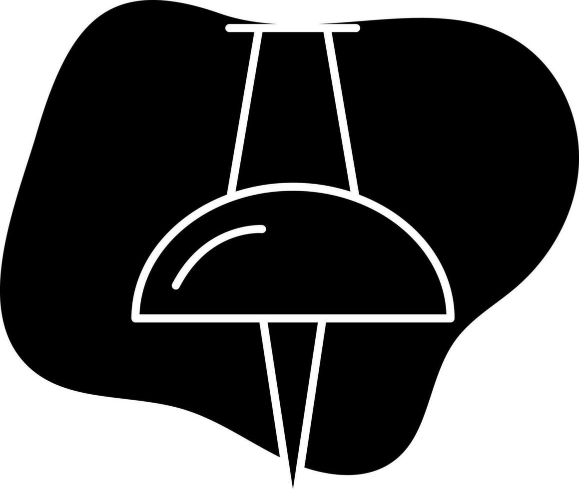 plano estilo chincheta icono en negro antecedentes. vector