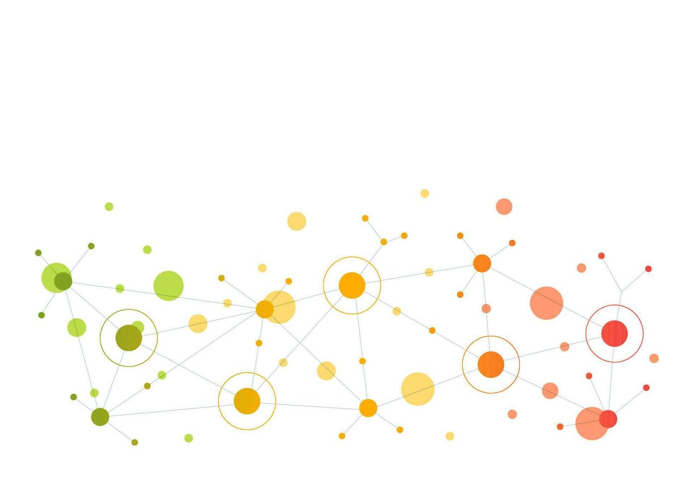 Abstract Social Network Vector Illustration with Polygonal Circles Shapes, Molecules Technology and Connecting Dots or Lines in Hand Drawn Templates