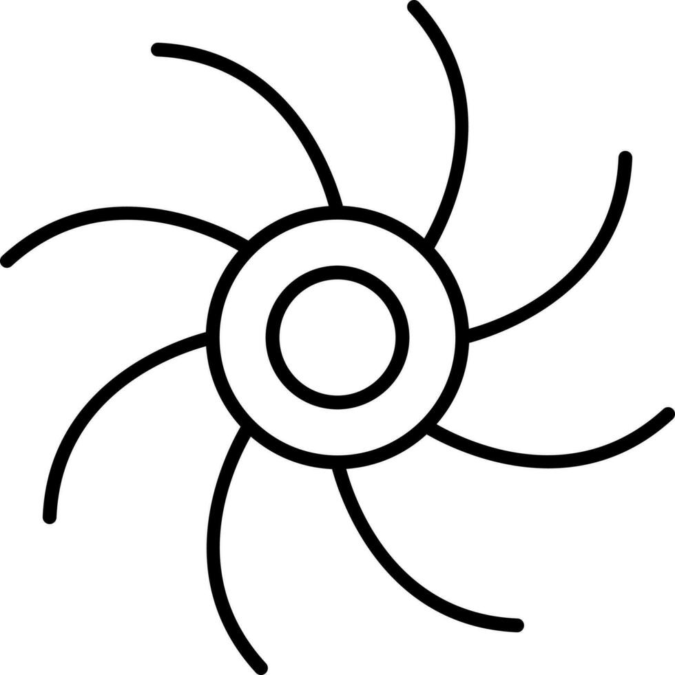 Milky Way Icon In Flat Style. vector