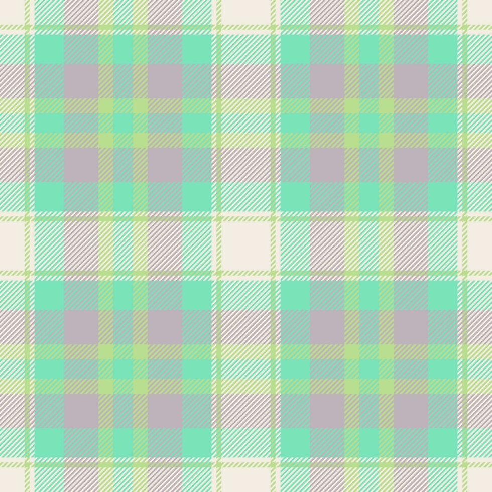 Plaid seamless pattern. Check fabric texture. Vector textile print.