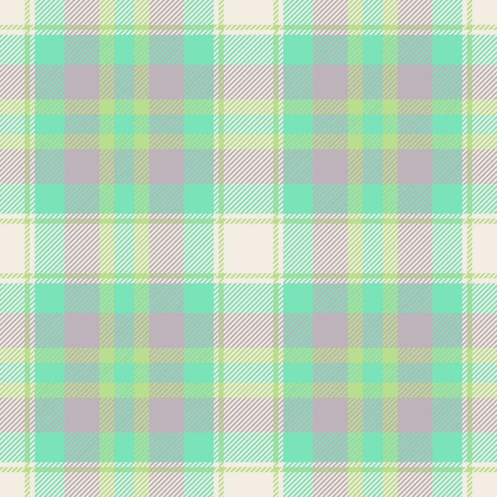 Plaid seamless pattern. Check fabric texture. Vector textile print.