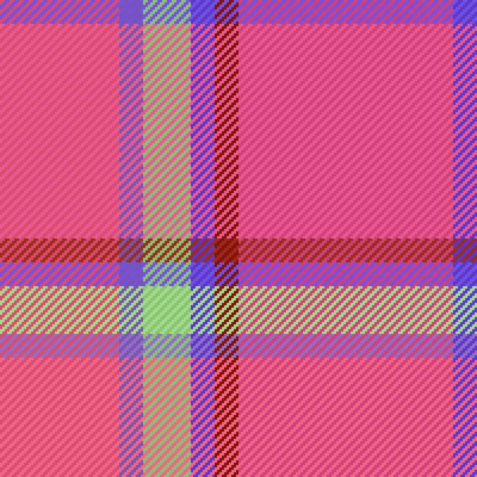 Vector textile pattern of background plaid seamless with a check tartan fabric texture.
