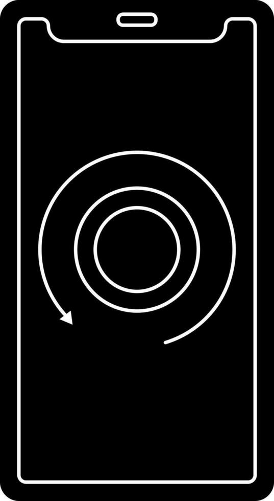 Money Reload In Smartphone Icon. vector