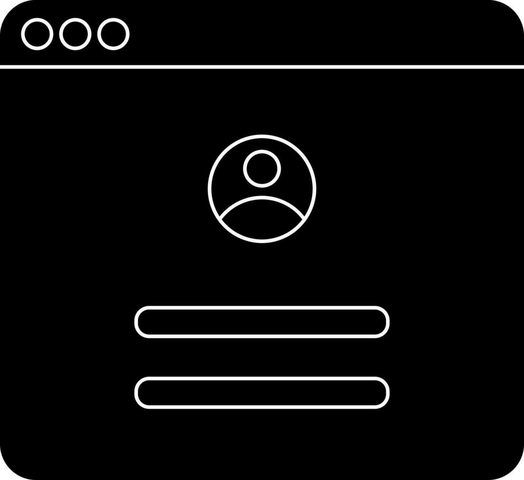 Online User Login Icon vector