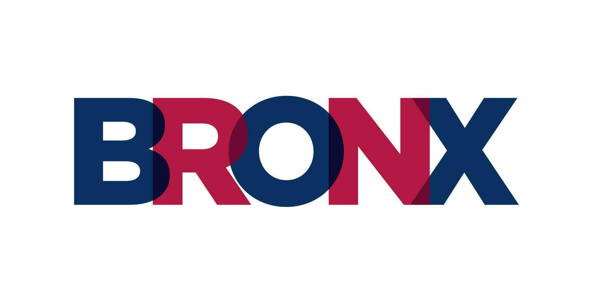 Bronx, New York, USA typography slogan design. America logo with graphic city lettering for print and web. vector