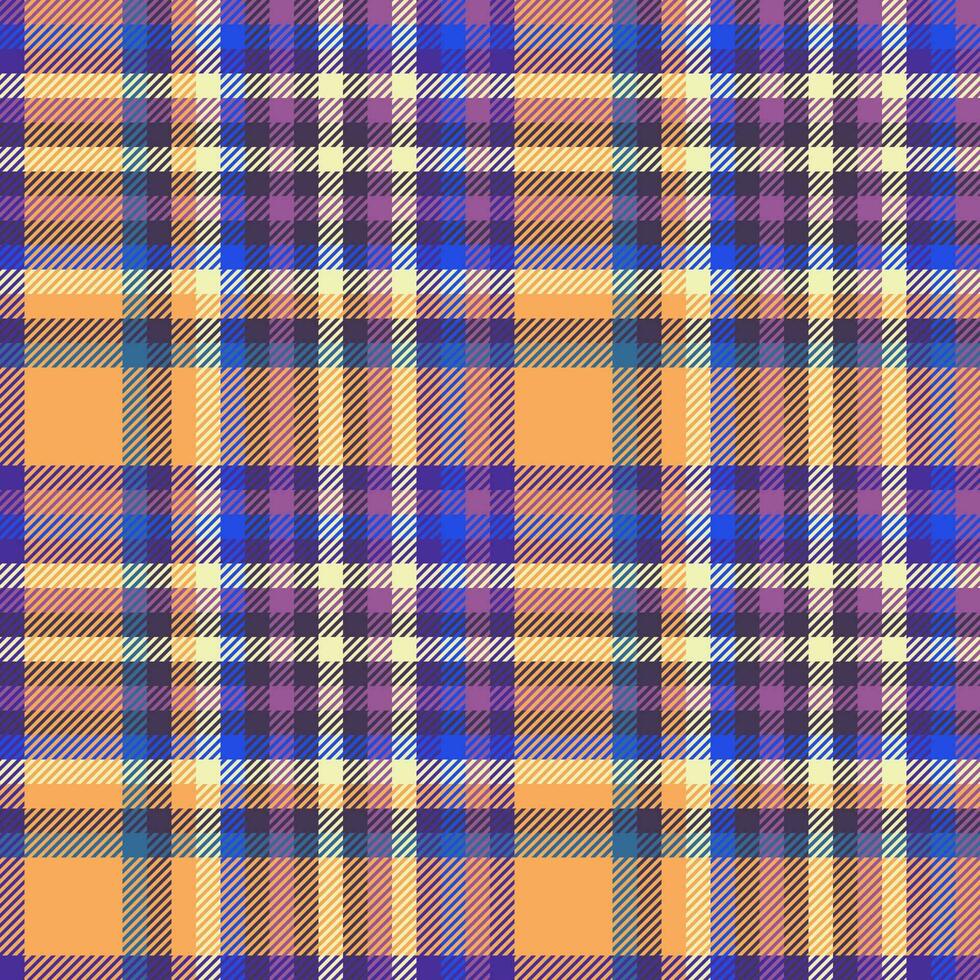 Fabric background check. Pattern vector plaid. Textile tartan texture seamless.