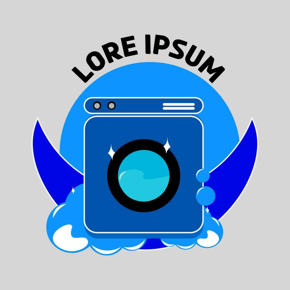 original laundry logo vector