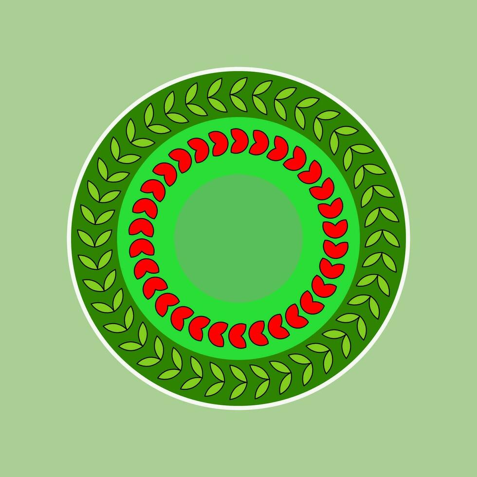 ori flower circle vector