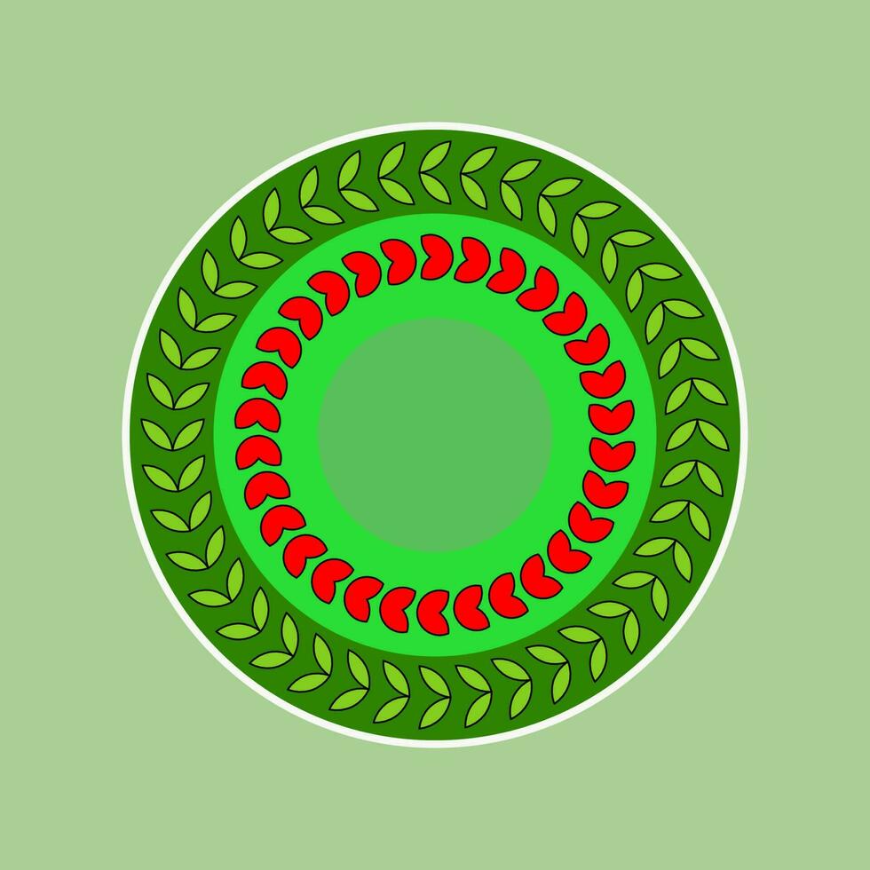 ori flower circle vector