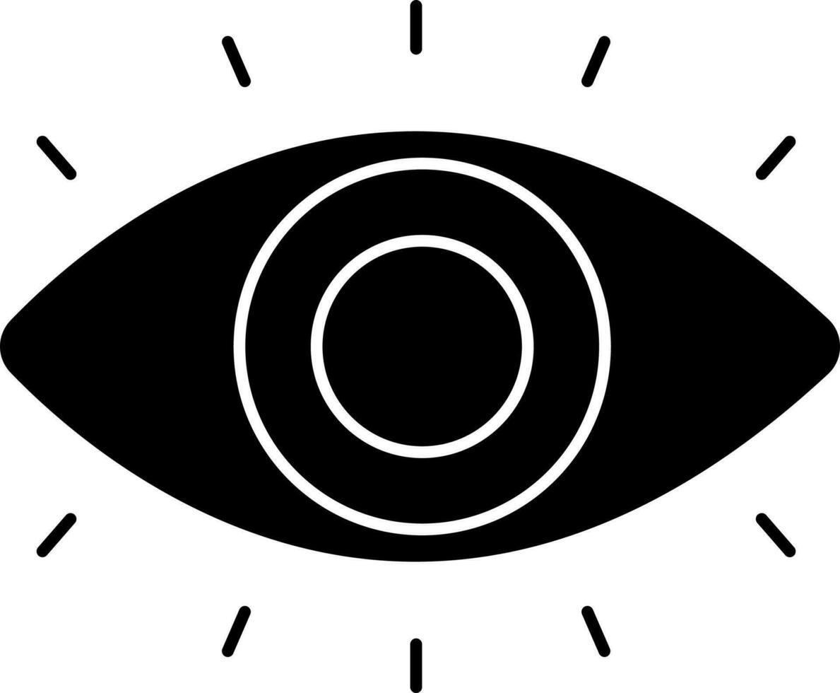 Illustration Of Eye Icon Or Symbol vector