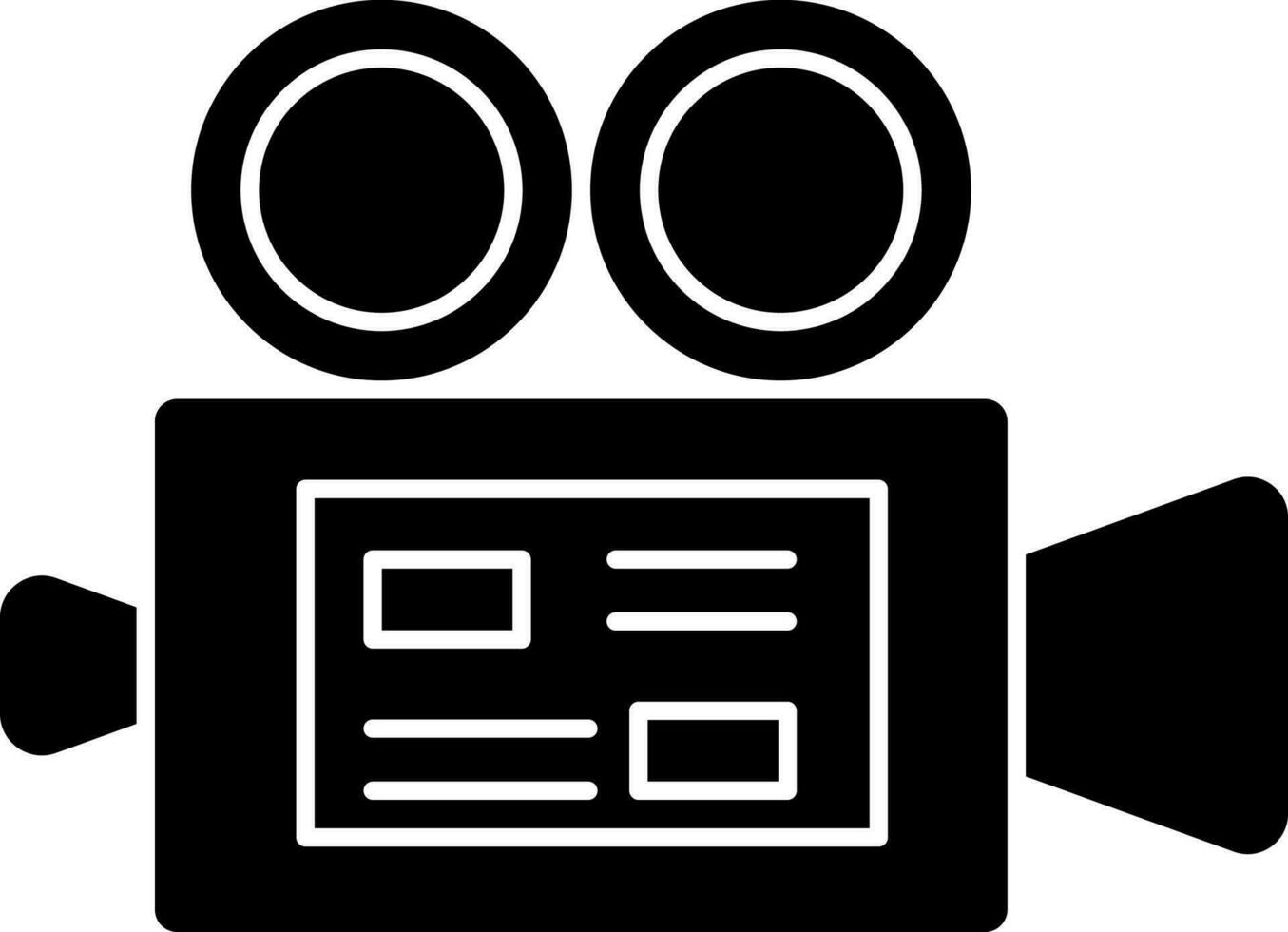 Illustration Of Video Camera Icon vector