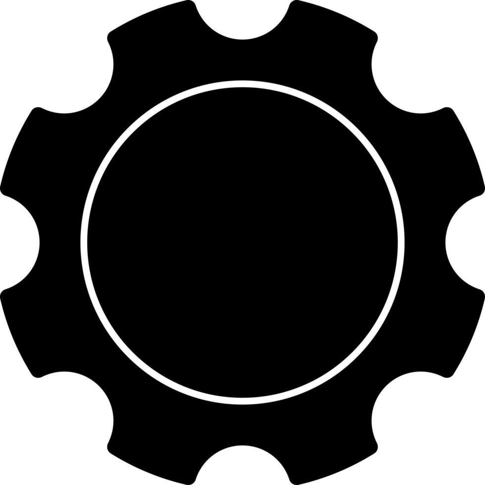 Setting Or Setup Icon In Black And White Color. vector