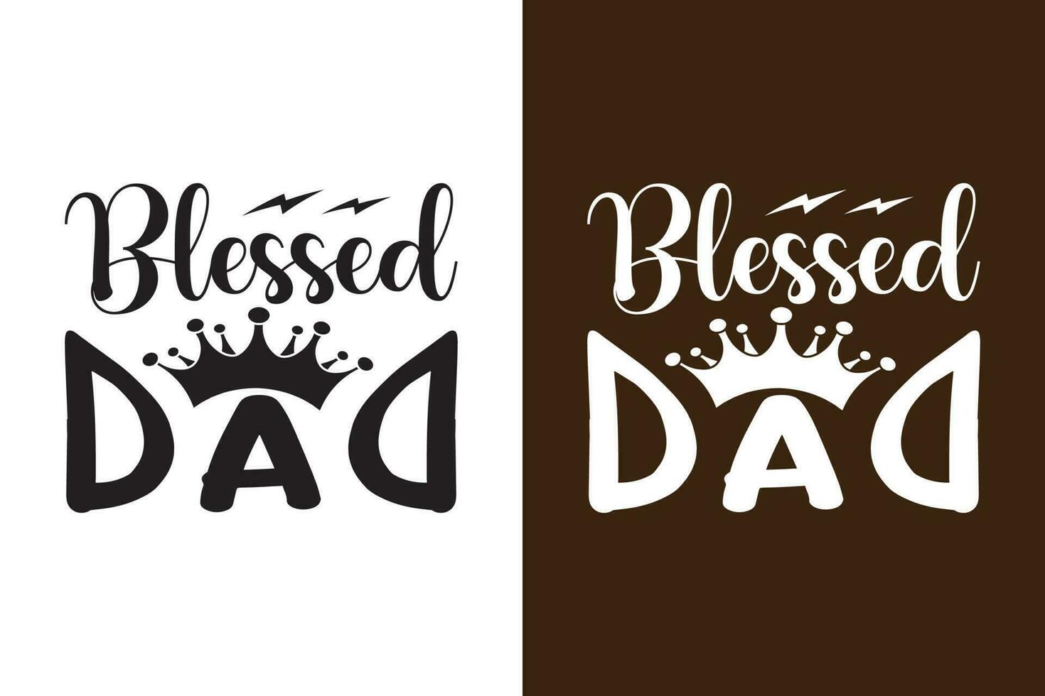 Blessed Dad Design vector
