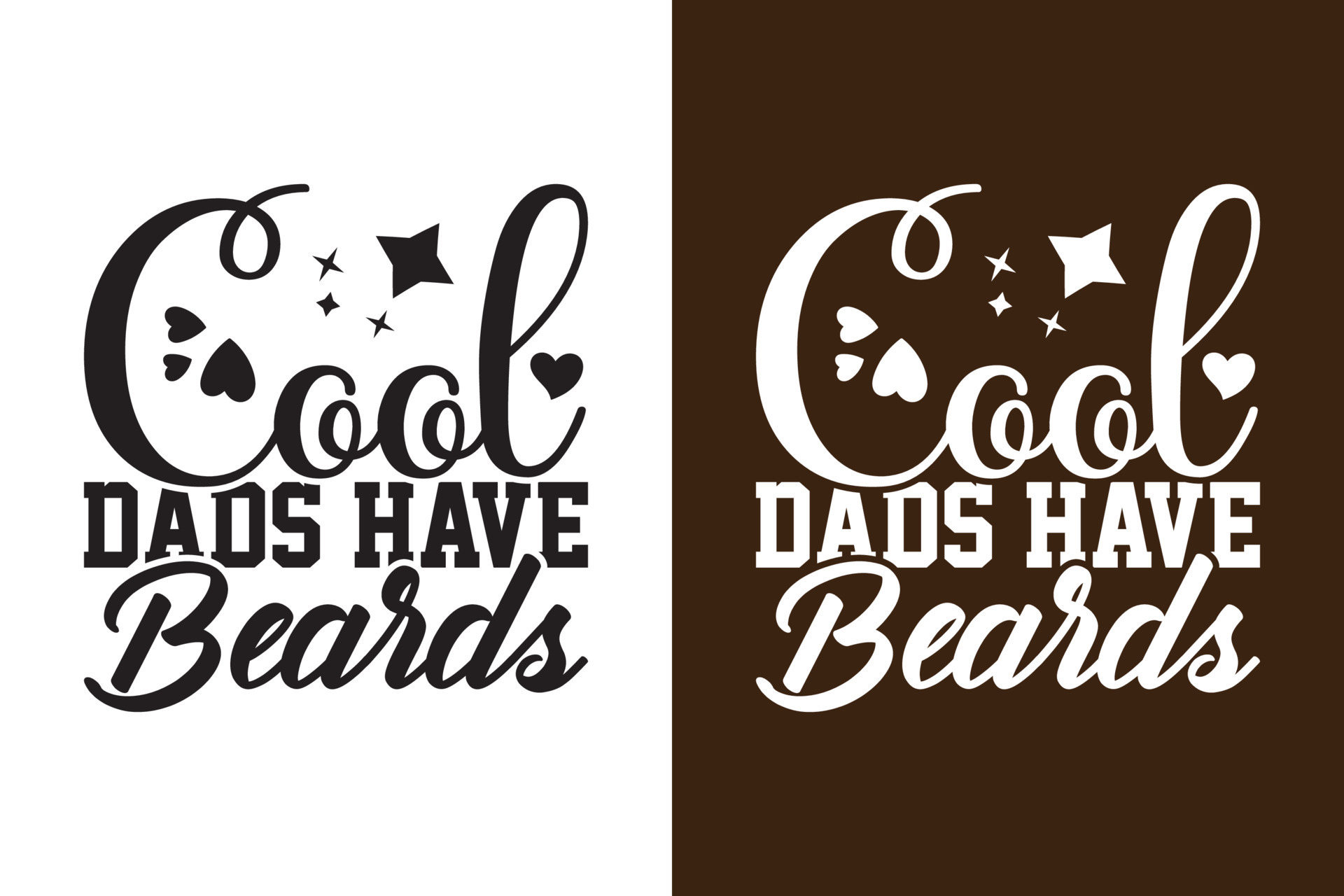 Cool Dads Have Beards 24220175 Vector Art at Vecteezy