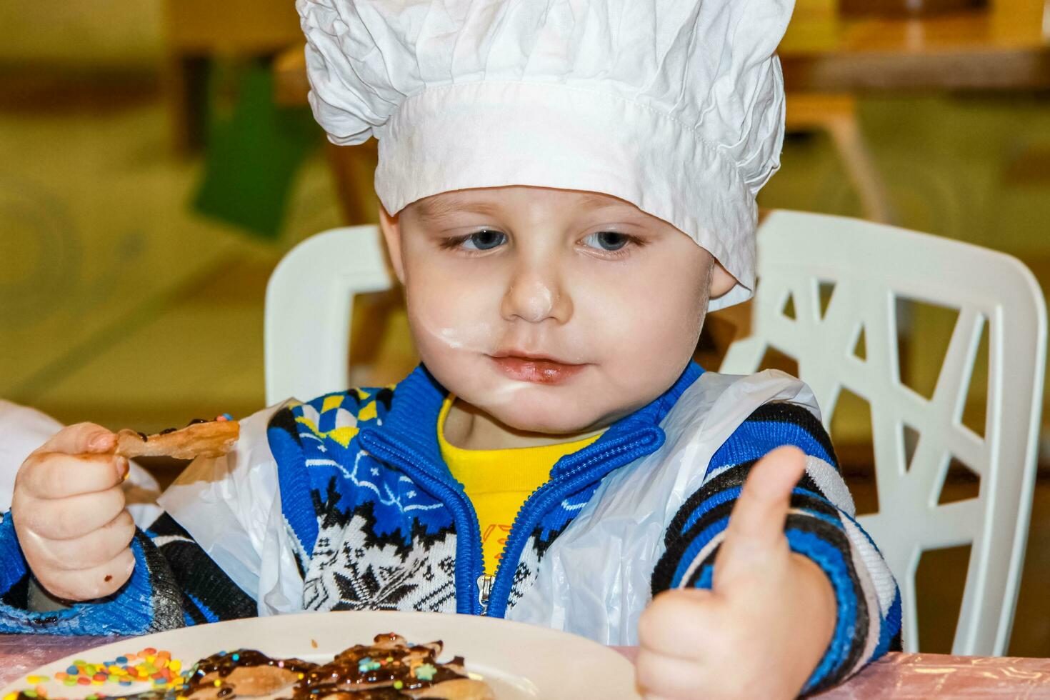 A little cook prepares his own Goodies photo