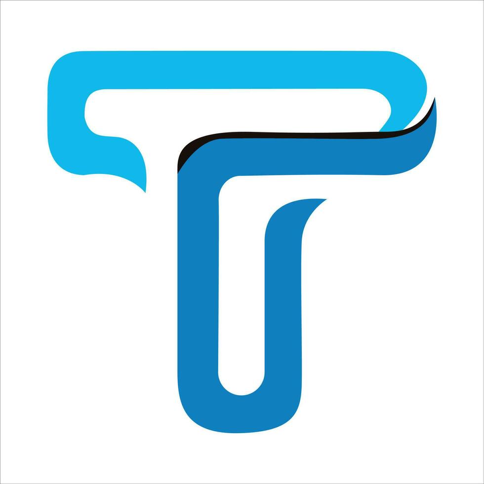 Letter T vector logo design