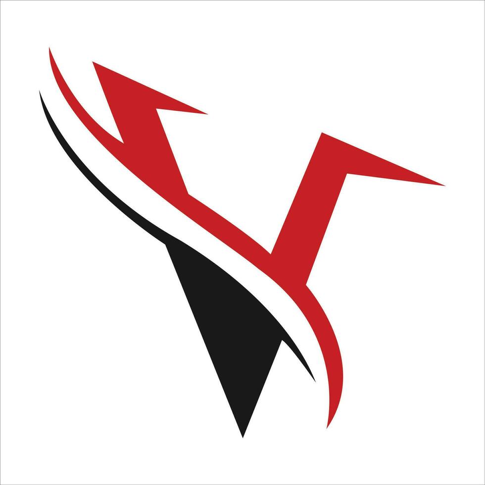 V logo style templetr vector