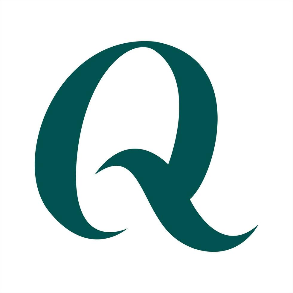 diseño de logotipo letra q vector