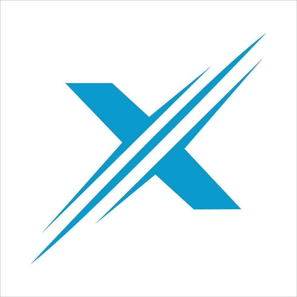 diseño de logotipo letra x vector