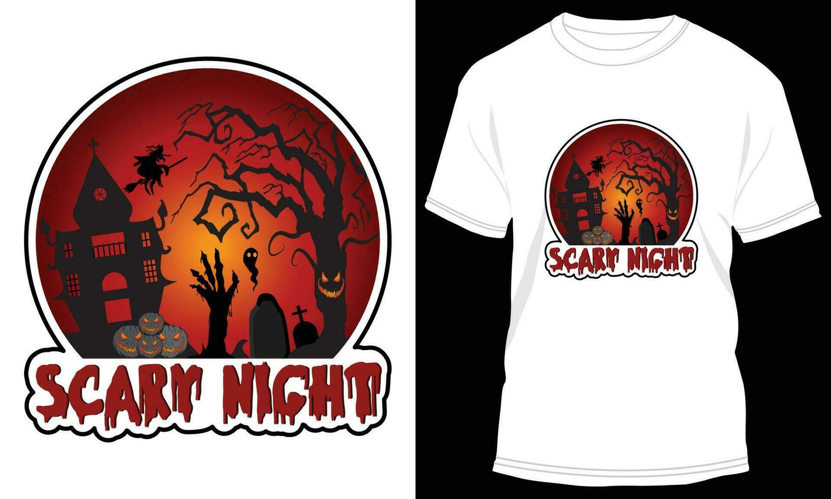 diseño de camiseta de halloween vector