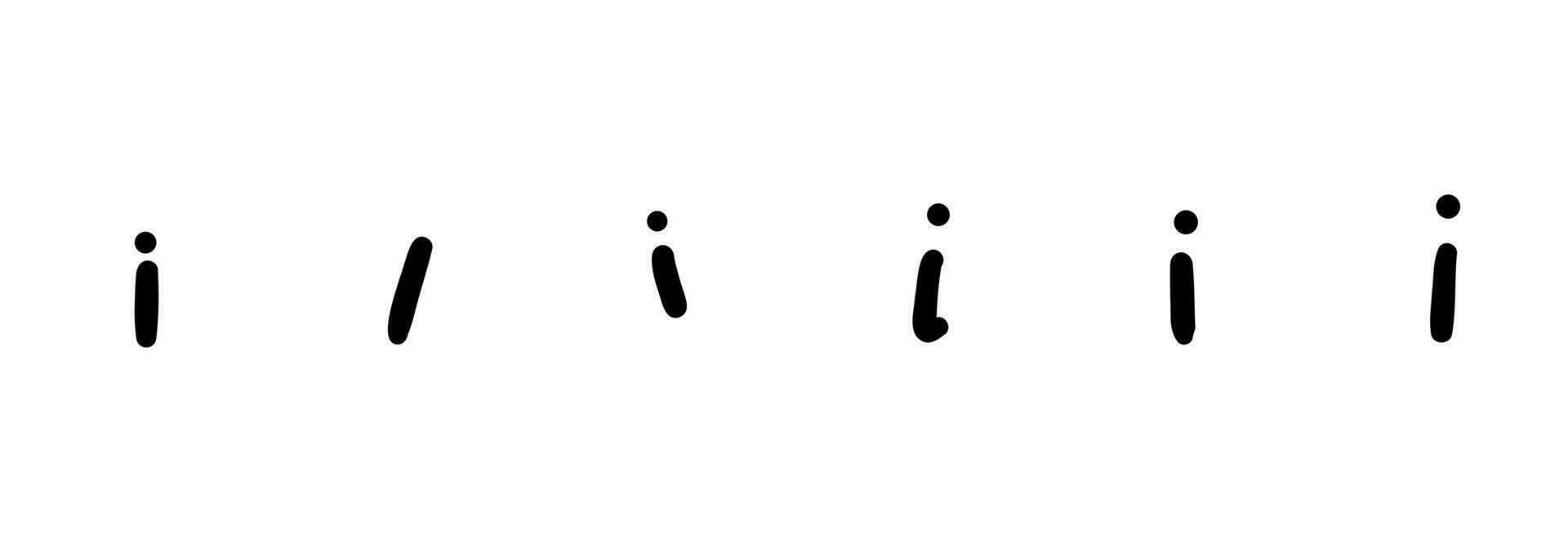 Escribiendo negro Inglés latín a B C alfabeto letra símbolo. vector ilustración en mano dibujado dibujos animados garabatear estilo aislado en blanco antecedentes. para aprendiendo, logo, niños libro, tarjeta, decorando