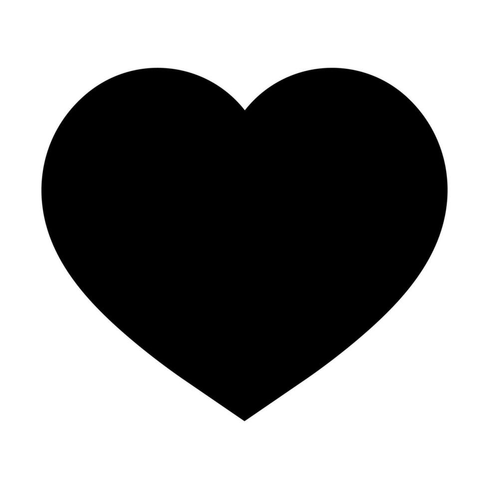 corazón plano estilo icono vector , amor símbolo San Valentín día aislado en blanco antecedentes ilustración