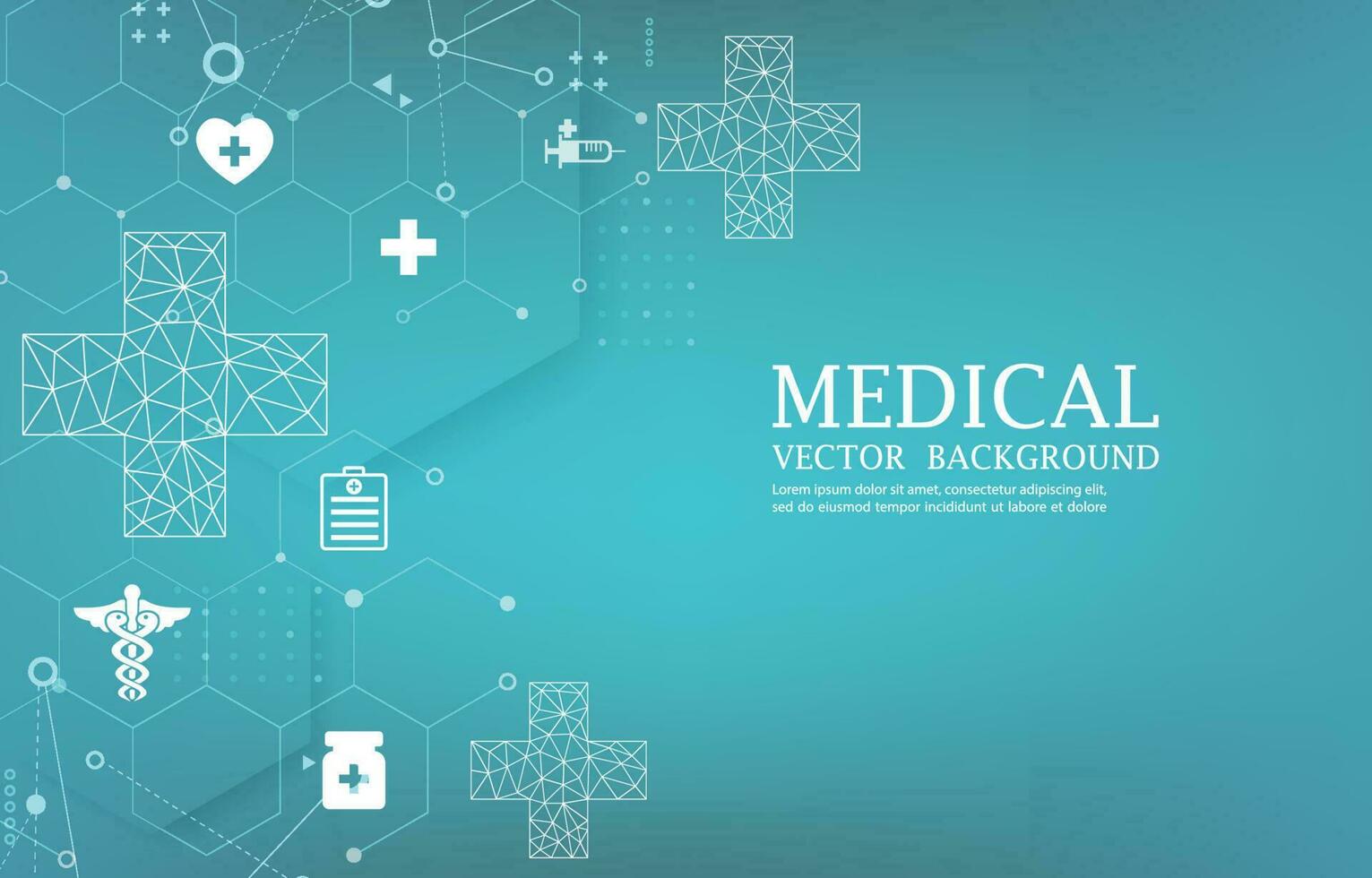 Technology medical vector background.abstract futuristic wallpaper.geometric shape.