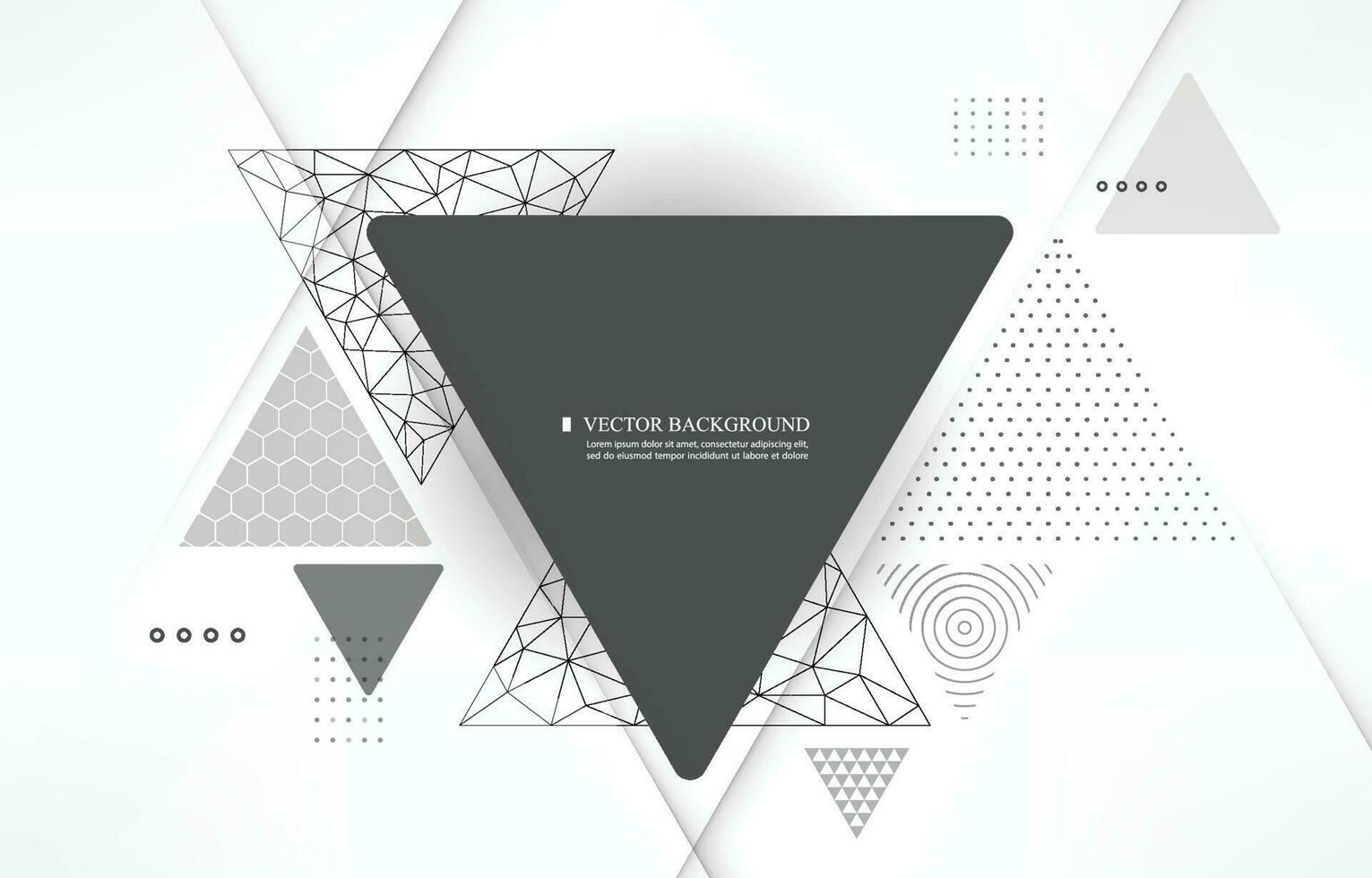 Geometric triangle shape.abstracrt vector wallpaper.white background.