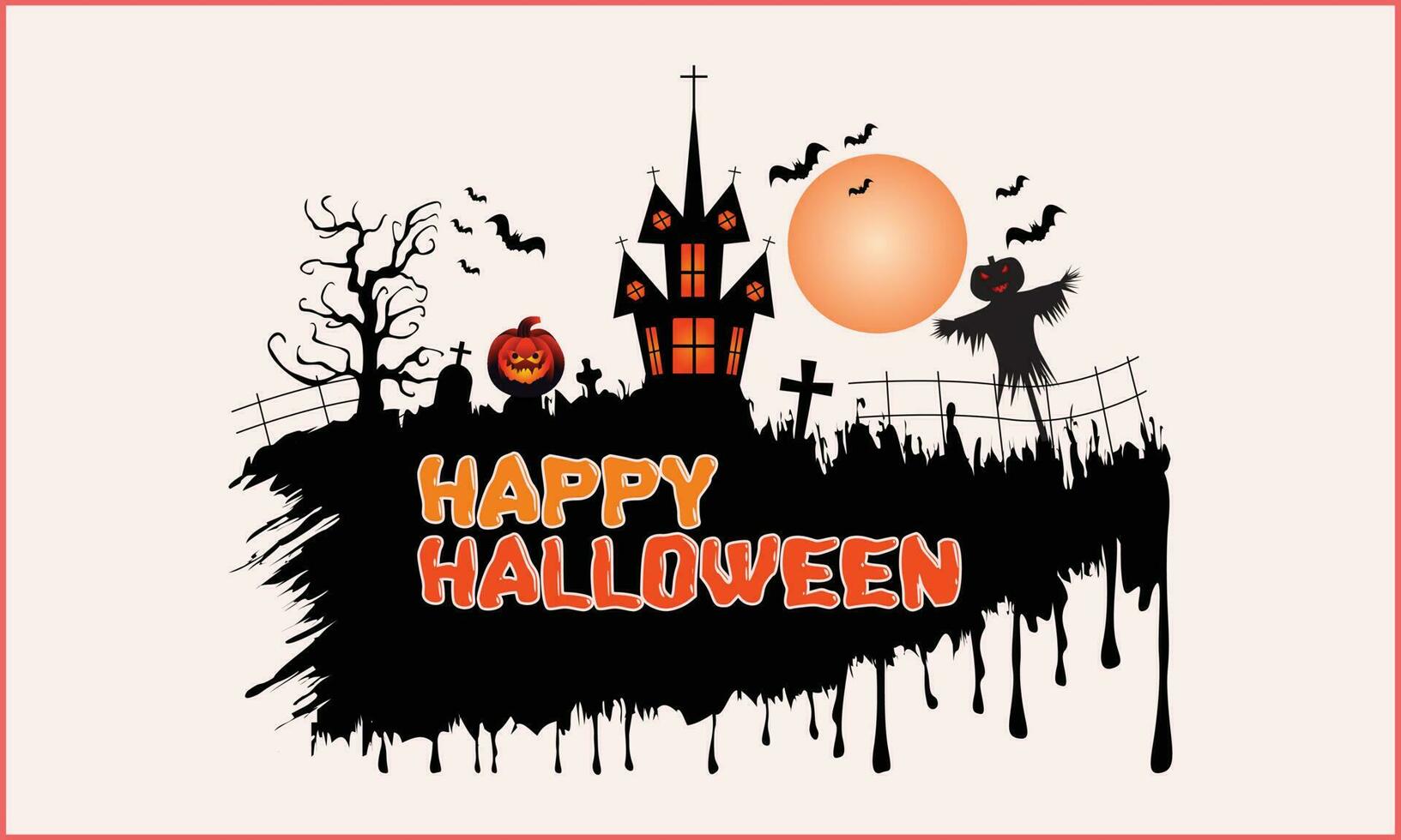 Happy Halloween Illustration vector