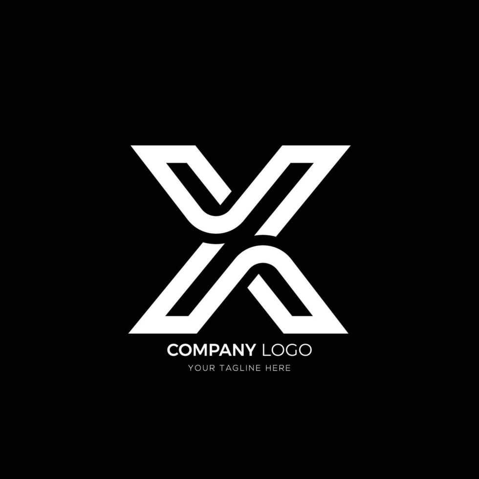 X logo vector icono diseño ilustración modelo