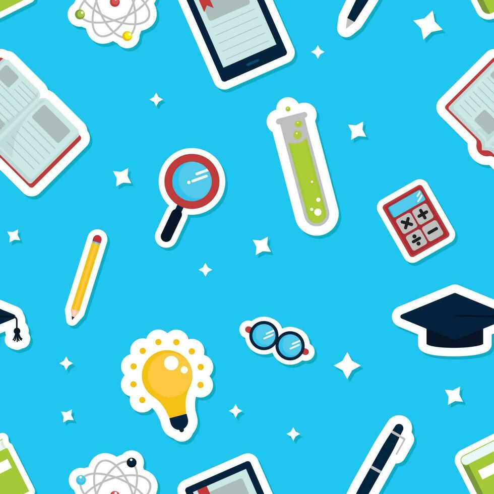 Back to School Seamless Pattern vector