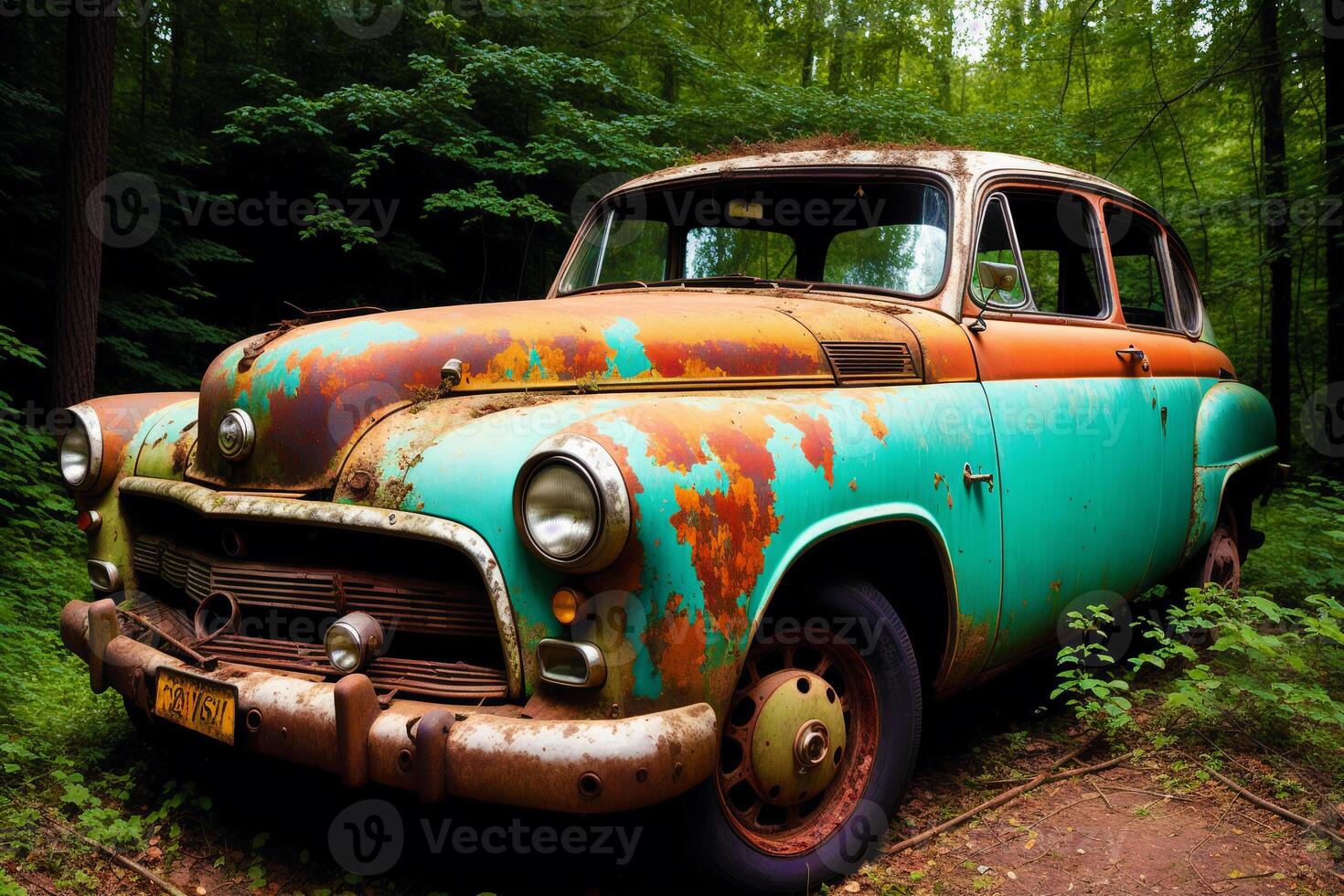 Abandoned Cars. Forgotten Relics. Capturing the Beauty of Abandoned Cars. photo