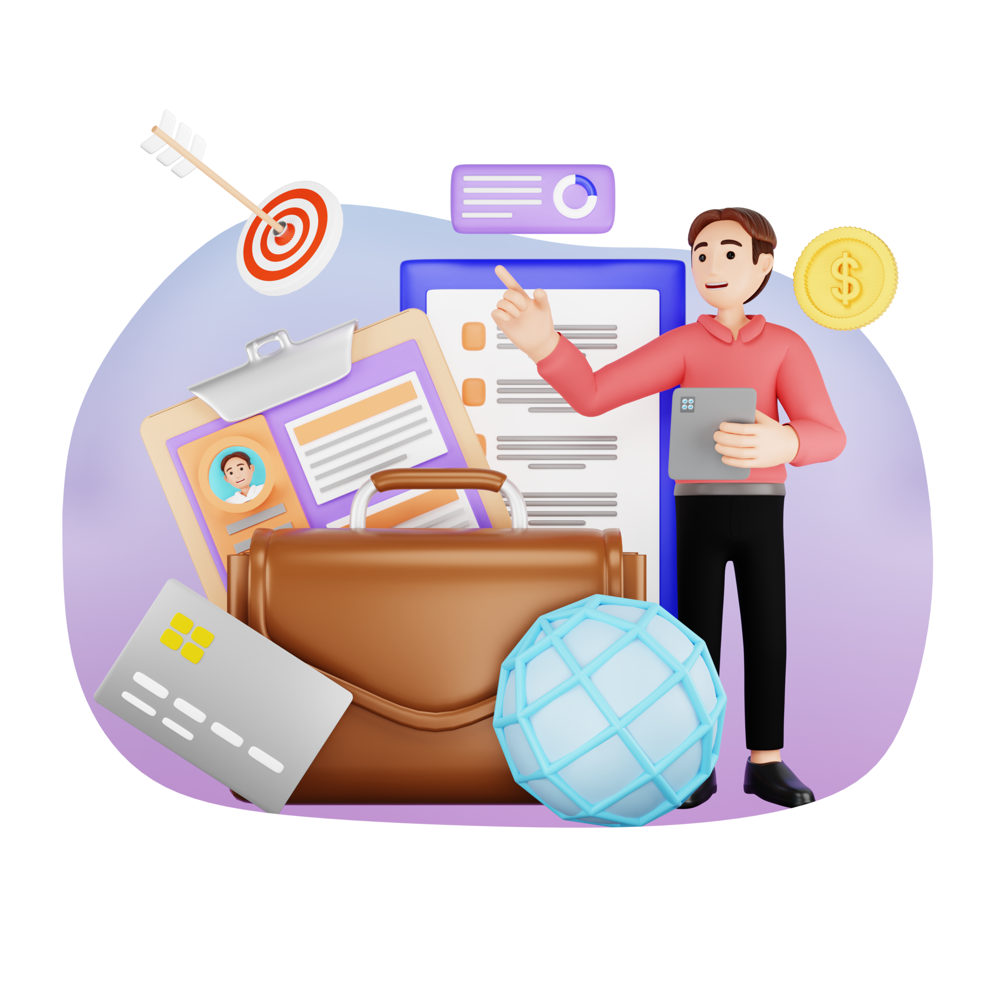 Business Portfolio 3D Character Illustration 24222403 PNG business-portfolio-3d-character-illustration-24222403-png