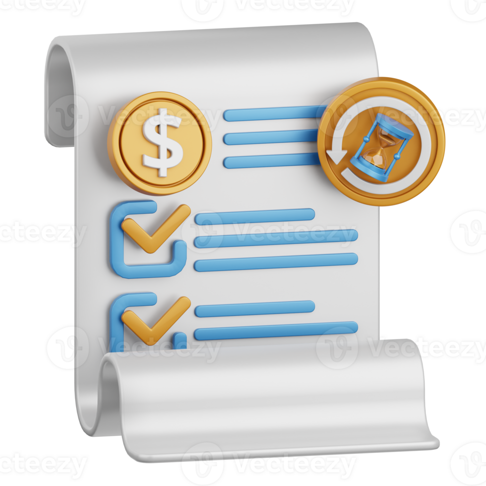 3d rendering transaction history isolated useful for payment, money and transaction design element png
