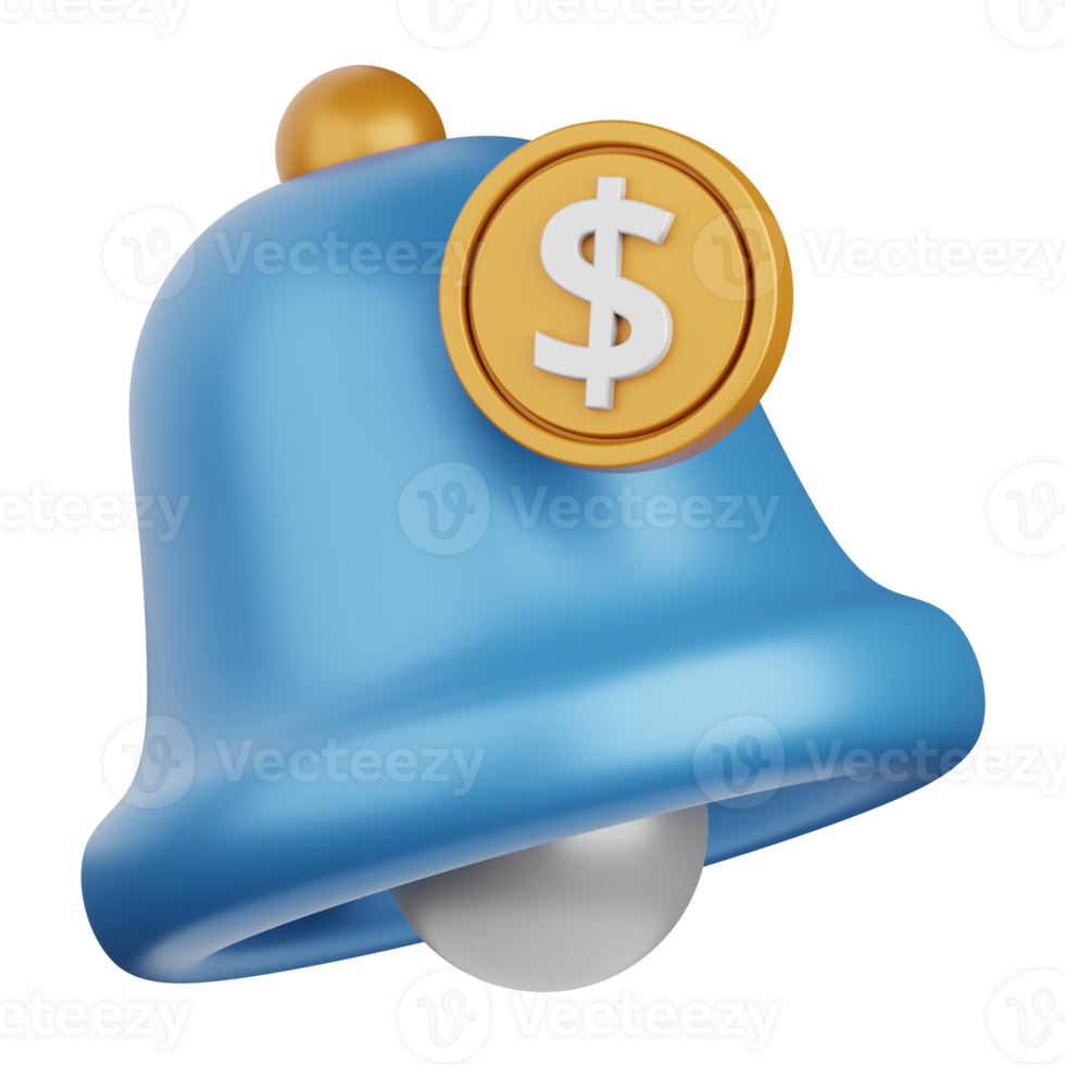 3d rendering payment notification isolated useful for payment, money and transaction design element png