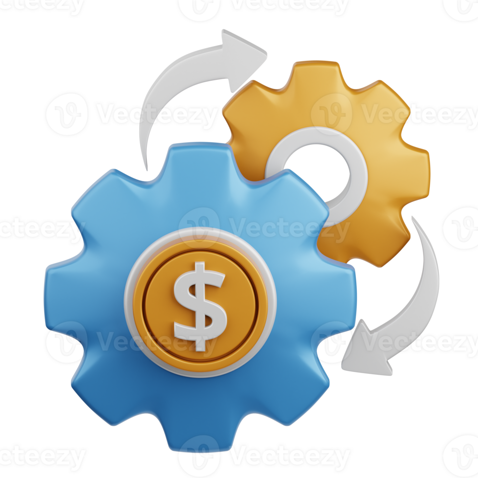3d rendering payment process isolated useful for payment, money and transaction design element png